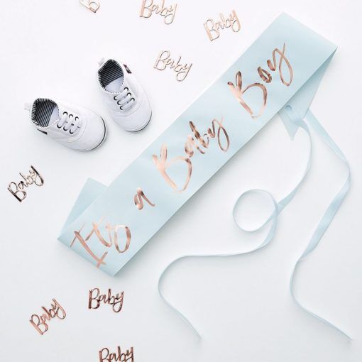Sash - It s a baby boy - Baby Shower-dekorationer, Baby Shower