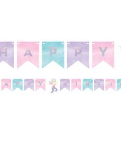 Vimpel - Happy Birthday - Mermaid Shine - Vimplar till kalas, Kalasdekorationer
