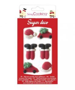 Sockerdekorationer - Santa Claus - Scrapcooking - Sockerdekorationer