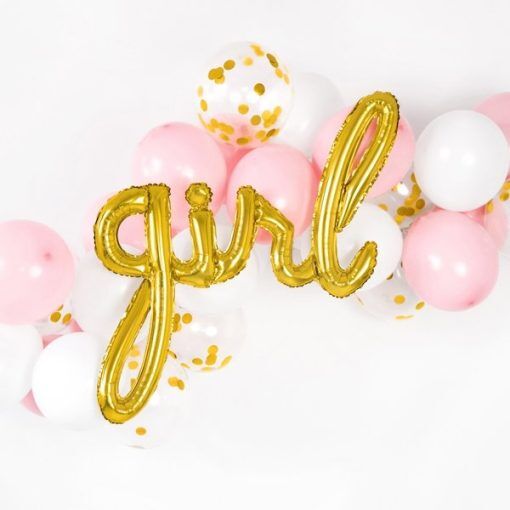 Folieballong - Girl - Guld - Folieballonger, Ballonger