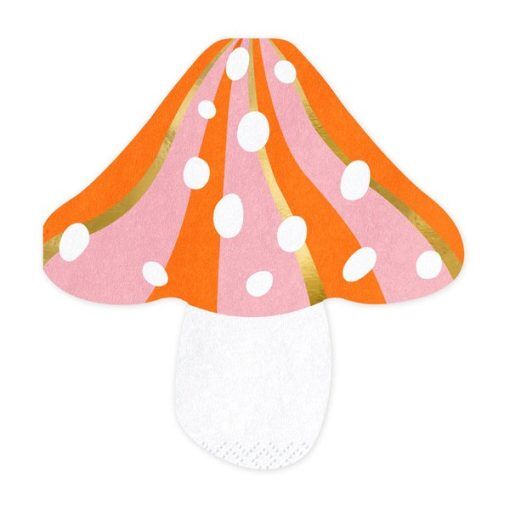 Servetter - Mushroom - 20-pack - Servetter till kalas