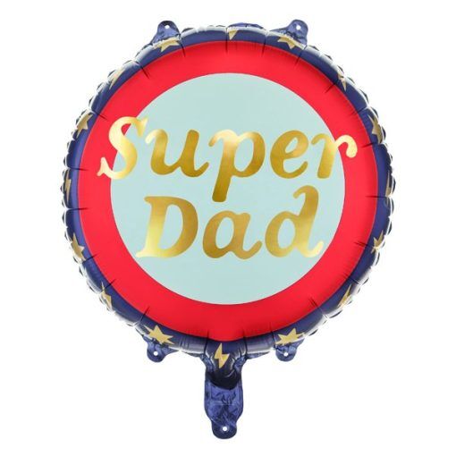 Folieballong - Super Dad - Runda, Folieballonger, Ballonger