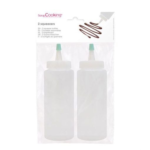 Squeeze-flaskor - 2-pack - ScrapCooking - Verktyg & Tyllar