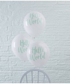 Ballonger - Hello World - 10-pack - Ballonger med tryck, Ballonger