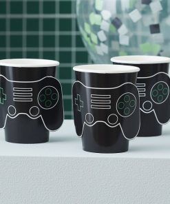 Pappmuggar - Game on - 8-pack - Pappmuggar till kalas