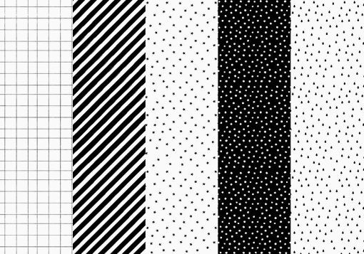 Paketpapper - Mix - Svart/Vit - 5 st ark - Presentpapper, Presentinslagning till kalas