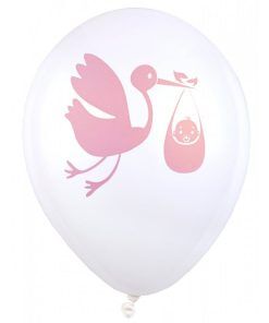 Ballonger - Baby Delivery - Rosa - 8-pack - Ballonger med tryck, Ballonger