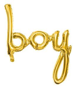 Folieballong - Boy - Guld - Shapes, Folieballonger, Ballonger