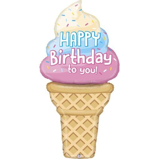 Folieballong - 152 cm - Ice Cream - Shapes, Folieballonger, Ballonger