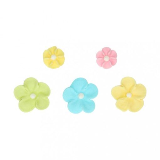 Sockerdekorationer - Blommor - Pastellmix - Sockerdekorationer