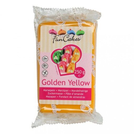 Marsipan - Golden Yellow - Funcakes - Marsipan