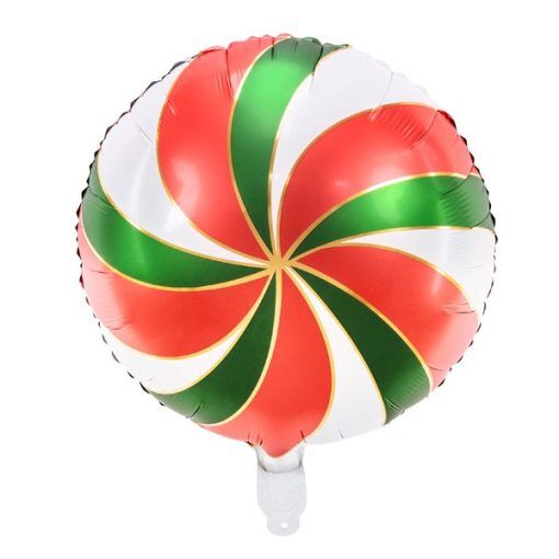 Folieballong - Candy Swirl - Christmas Mix - Juldekorationer, Julartiklar