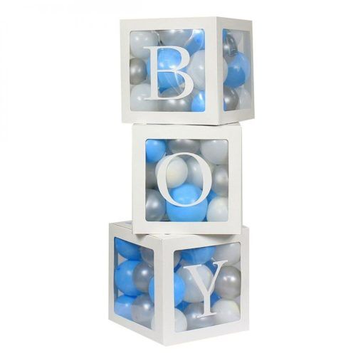 Ballongdekoration - Klossar - Boy - Baby Shower-ballonger, Baby Shower