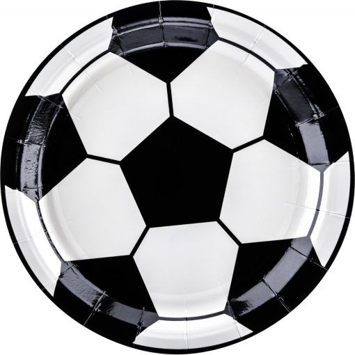 Desserttallrikar - Football Party - 6-pack - Papptallrikar till kalas
