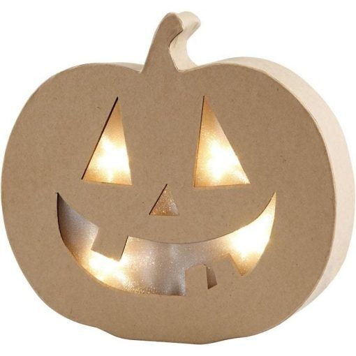 Pumpa - LED - 20 x 22 cm - Halloweendekorationer, Halloween