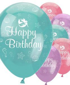 Ballonger - Mermaid Shine - 6-pack - Ballonger med tryck, Ballonger