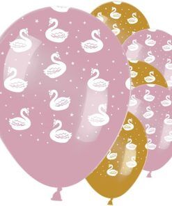 Ballonger - Swan Party - 6-pack - Baby Shower-ballonger, Baby Shower
