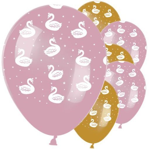 Ballonger - Swan Party - 6-pack - Baby Shower-ballonger, Baby Shower