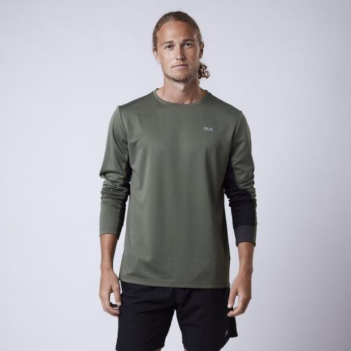 CLN Athletics Långärmad träningströja Grön Herr Groove longsleeve Moss green