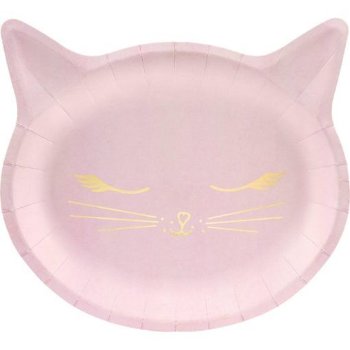 Papptallrikar - Cat - 6-pack - Papptallrikar till kalas