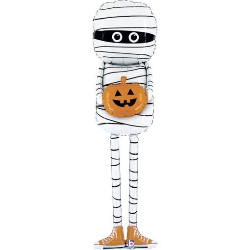 Folieballong - 165 cm - Mumie - Halloweendekorationer, Halloween