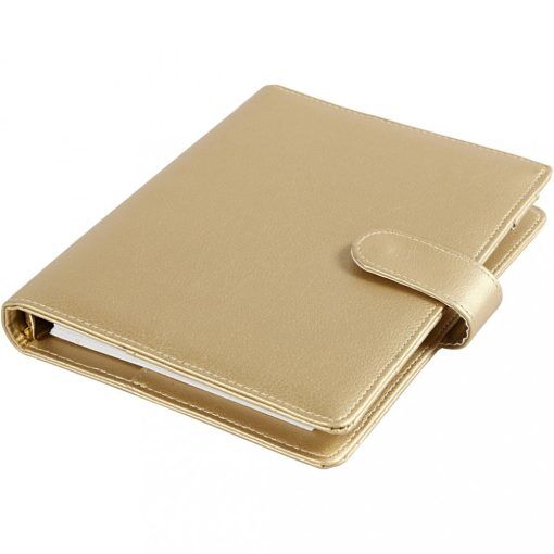 Kalender - 19x23,5cm - Guld - Bullet Journal, Pyssel
