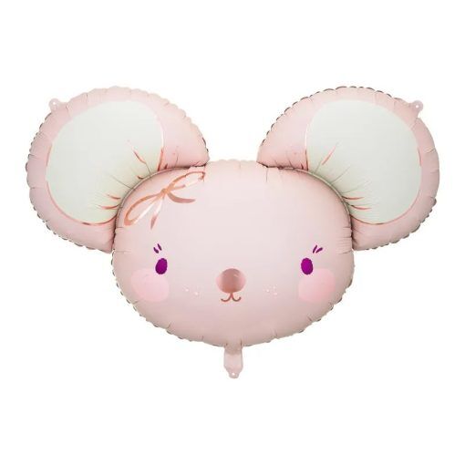 Folieballong - Mus - Rosa - Shapes, Folieballonger, Ballonger