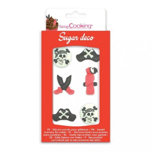 Sockerdekorationer - Pirat - 6-pack - Sockerdekorationer