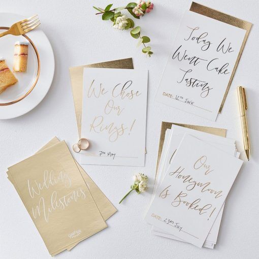 Milestone cards - Gold wedding