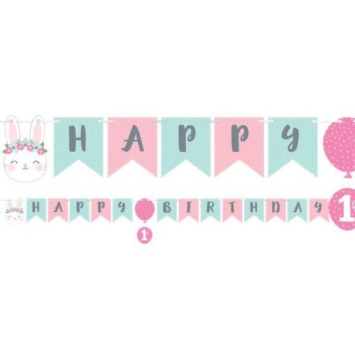 Vimpel - Birthday Bunny - Vimplar till kalas, Kalasdekorationer