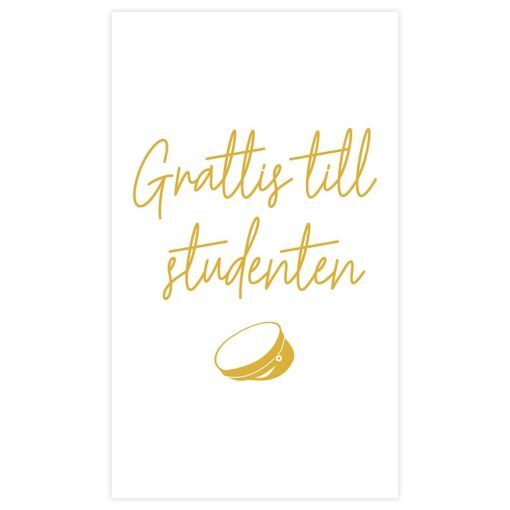Studentkort - 10 x 17 - Grattis till studenten - All student, Student