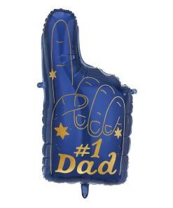 Folieballong - #1 Dad - 86 cm - Shapes, Folieballonger, Ballonger