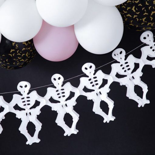 Girlang - Skeleton - Halloweendekorationer, Halloween