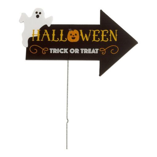 Skylt - Halloween - Trick or Treat - Halloweendekorationer, Halloween