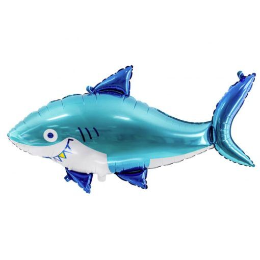 Folieballong - Haj/Shark - 102 x 62 cm - Shapes, Folieballonger, Ballonger