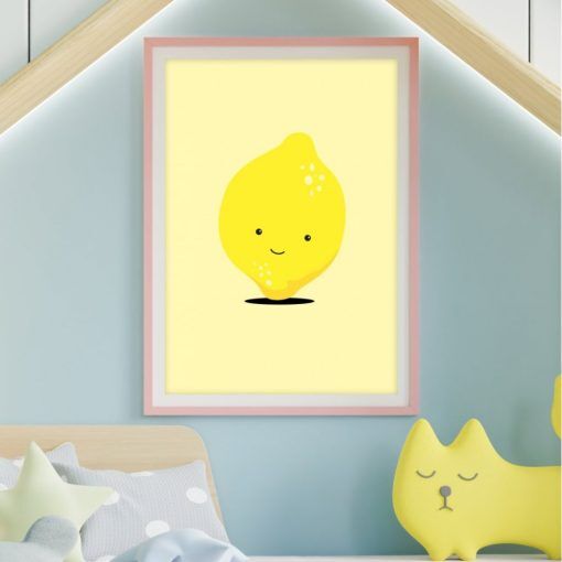 Poster - Lovely Lemon - Storlek: A4 (210 x 297mm)