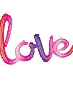Folieballong - Ombre Love - Rosa/Lila - Folieballonger, Ballonger