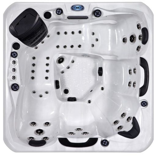Rhodes 5 Person Hot Tub, Sterling Silver