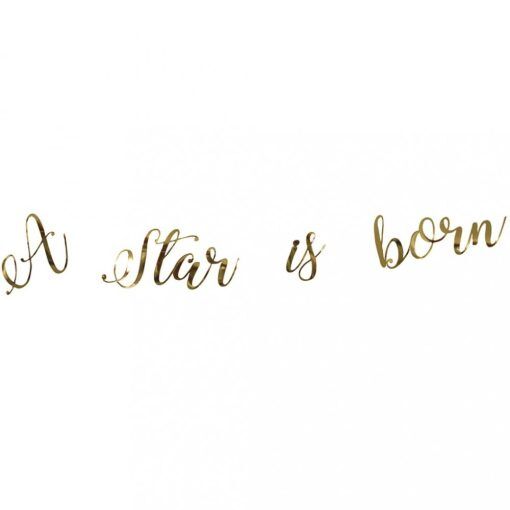 Backdrop - A star is born - Guld - Baby Shower-dekorationer, Baby Shower