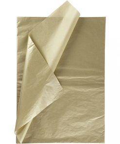 Silkespapper - 6 ark - Guld - Baby Shower