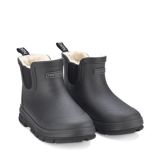 Tretorn Aktiv Chelsea Winter gummistövel för barn - Black Oyster - 24