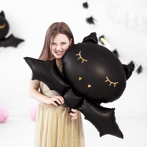 Folieballong - Bat - Pink Halloween - Halloweendekorationer, Halloween