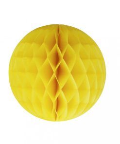 Honeycomb - Gul - Storlek: 10 cm - Honeycombs till kalas, Kalasdekorationer