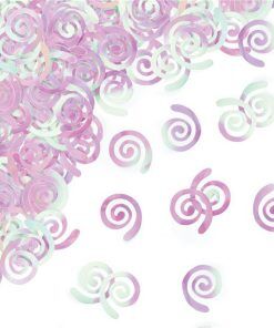 Konfetti - Swirls - Iridescent - 14 g - Dopkonfetti, Dopdekorationer