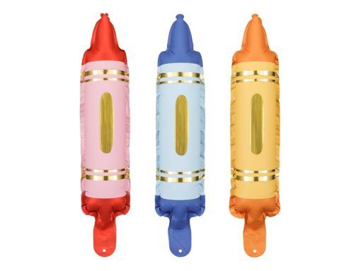 Folieballonger - Girlang - Kritor 3 st - 7x30 cm