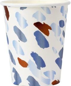 Pappersmugg - Brush - 8-pack - Pappmuggar till kalas