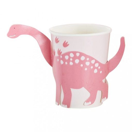 Pappmuggar - Dinosaurie - 8 st - Pappmuggar till kalas