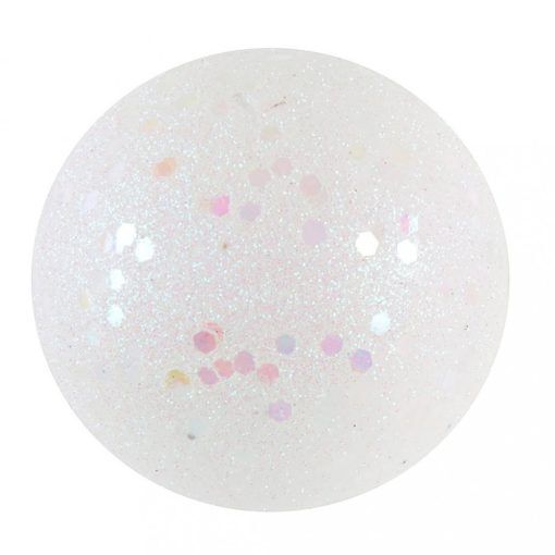 Glitterbollar - Vita - 1cm - 50 st - Dopkonfetti, Dopdekorationer