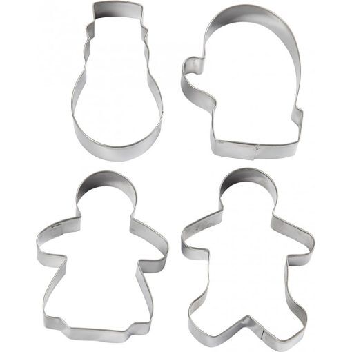 Utsticksform - vinter - H: 8 cm - 4 st - Utstickare