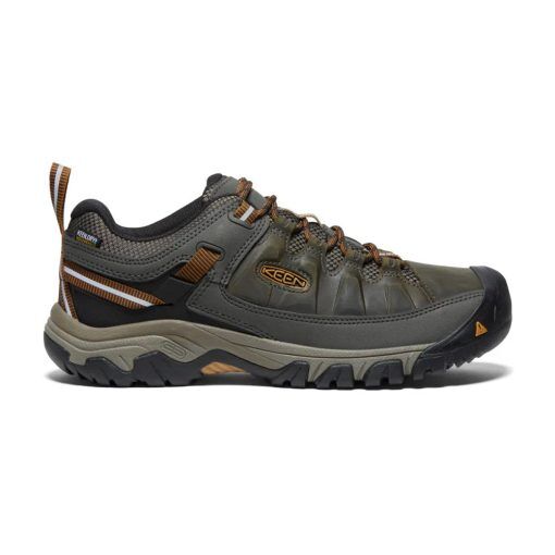 Keen Men&apos;s Targhee III Waterproof vandringsskor (herr) - Black Olive/Golden Brown - 44